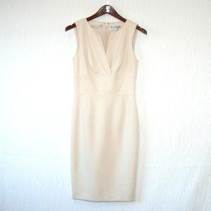 Kay Unger Ivory Sleeveless Classic Midi Dress Size 4